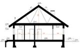 Projekt domu D340  wersja drewniana Wt2021