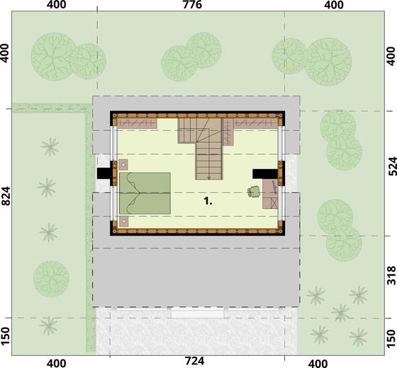 Bari C szkielet drewniany