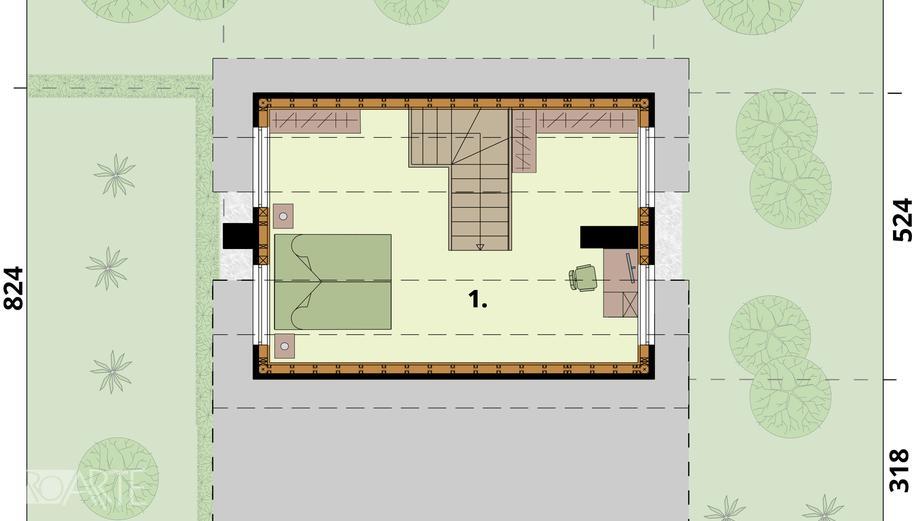 Bari C szkielet drewniany