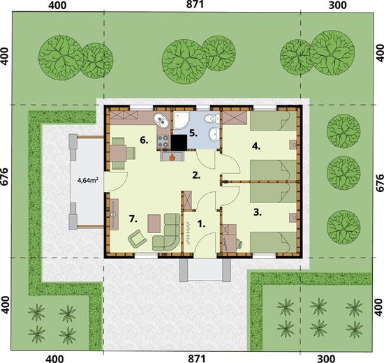 Bayamo C szkielet drewniany