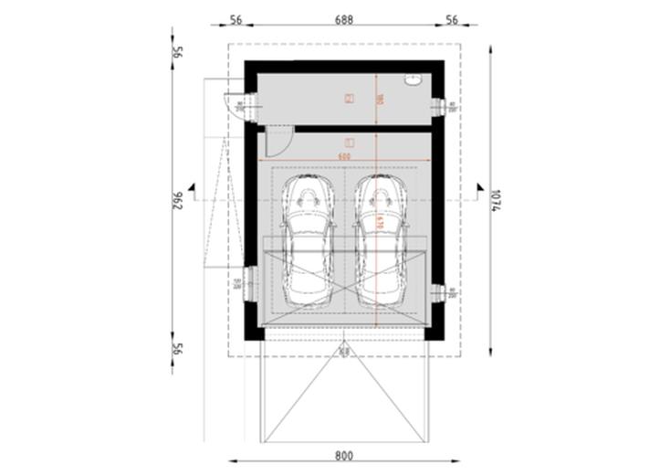 Budynek gospodarczy z garażem