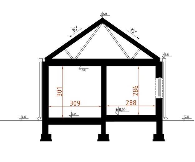 Budynek gospodarczy z garażem