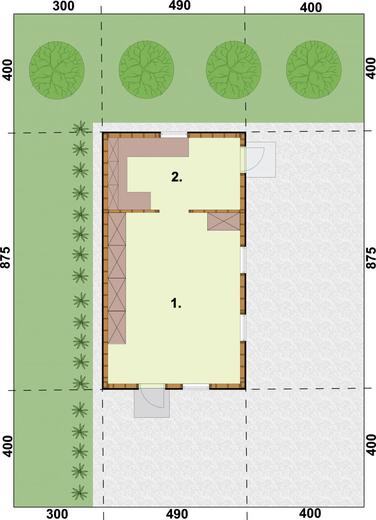 Budynek gospodarczy BG8 (drewniany)
