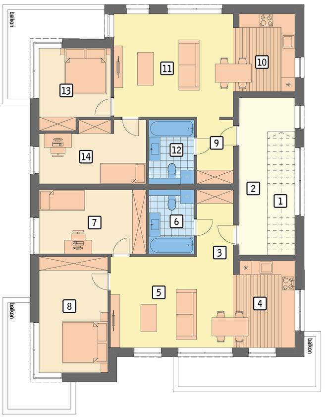 Budynek mieszkalny - Alternatywy 4a 