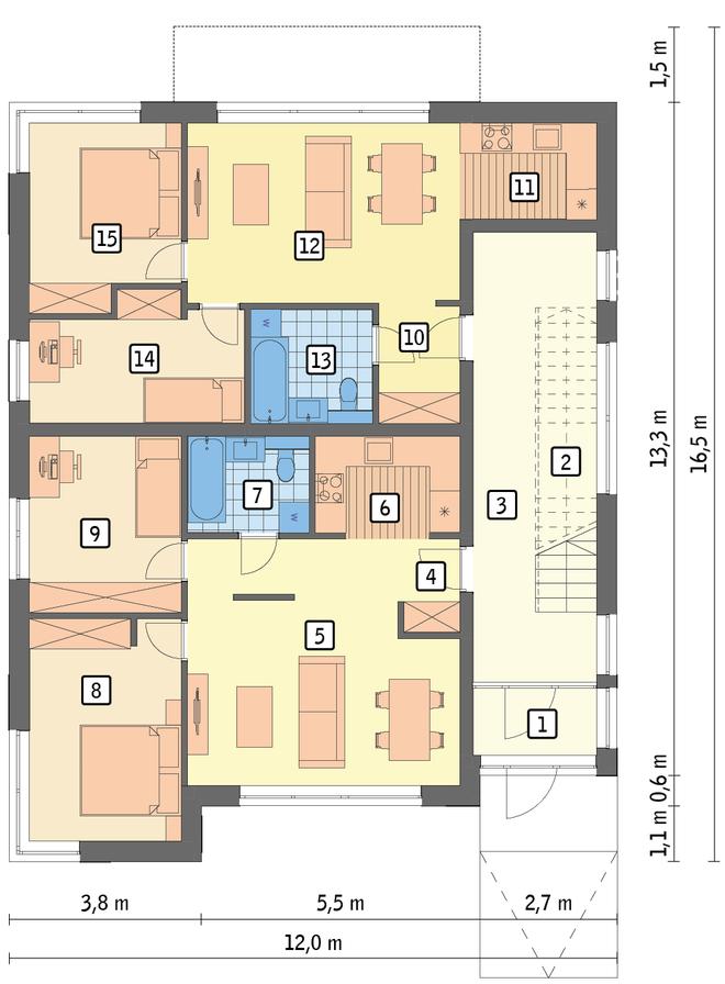 Budynek mieszkalny - Alternatywy 4b