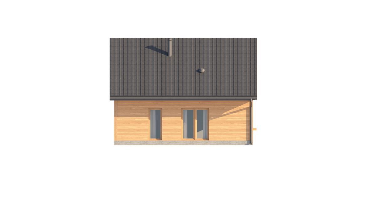 Projekt domu D439 wersja drewniana