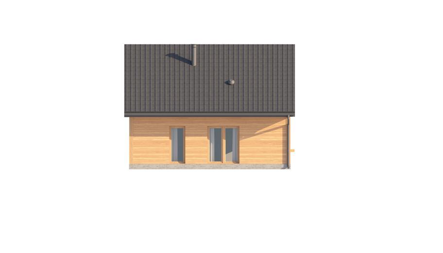 Projekt domu D439 wersja drewniana