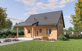 Projekt domu D439 wersja drewniana