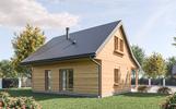 Projekt domu D439 wersja drewniana