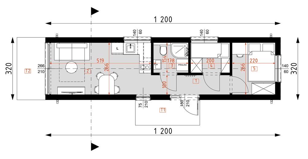Projekt domu DM22 (letniskowy)