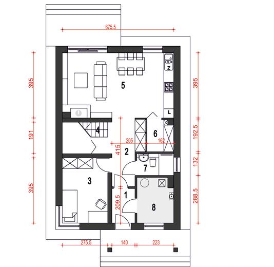 Agat II bez garażu [B]