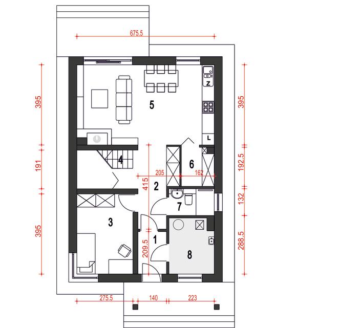 Agat II bez garażu [B]