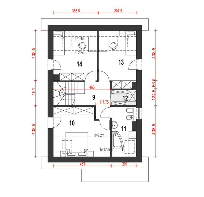 Agat II bez garażu [B]