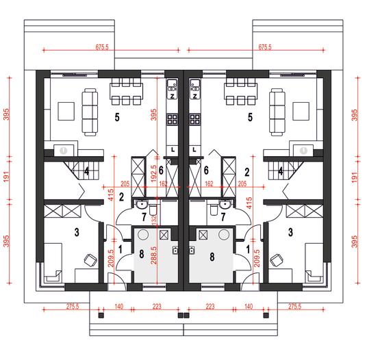 Agat II bez garażu [B-BL1]