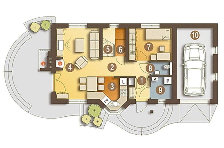 Agatka z garażem 1-st. [A]