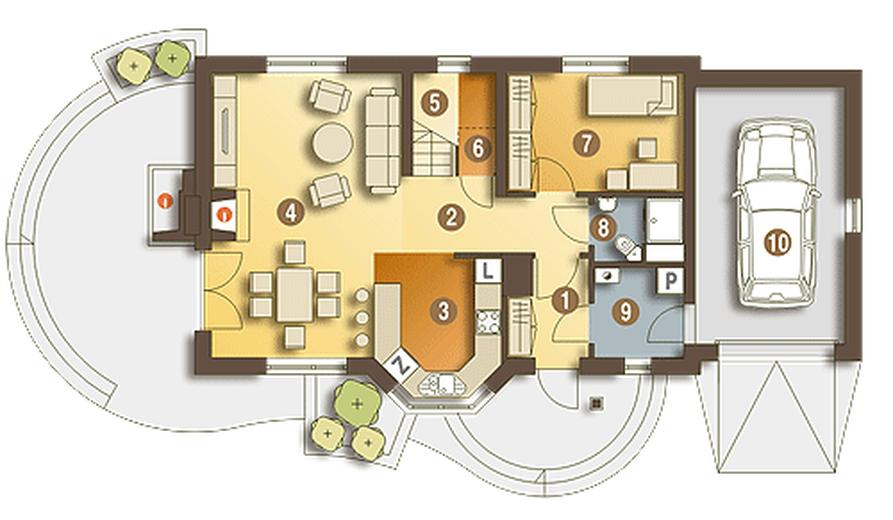 Agatka II z garażem 1-st. [A]
