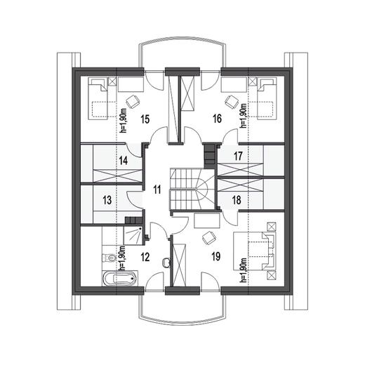 Aksel z garażem 1-st. [A]