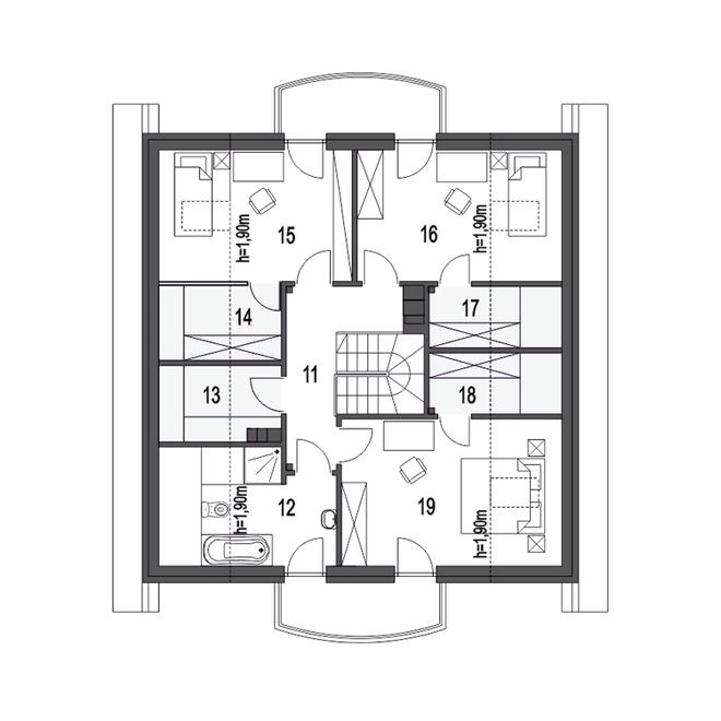 Aksel z garażem 1-st. [A]