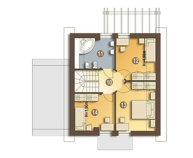 Ala z garażem 1-st. [A]