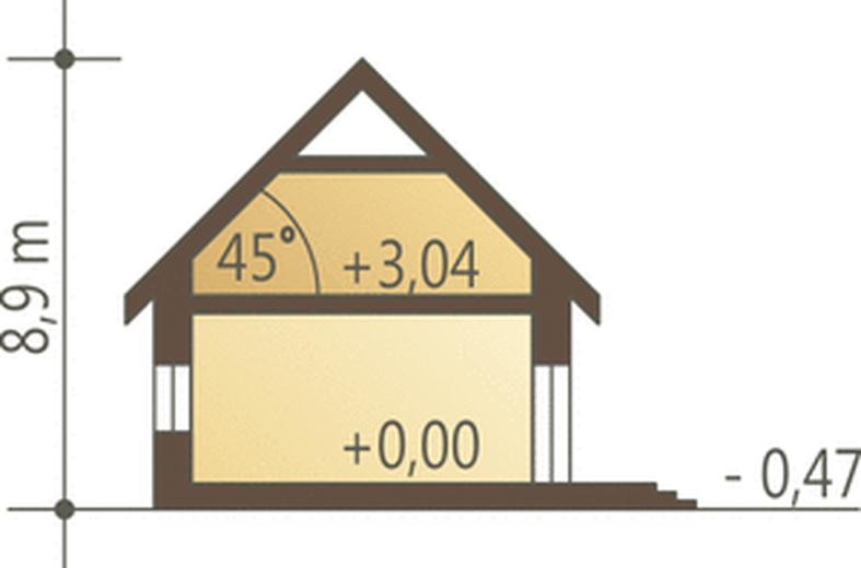 Ala III z garażem 1-st. [A]