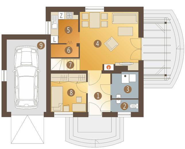 Ala III z garażem 1-st. [A]