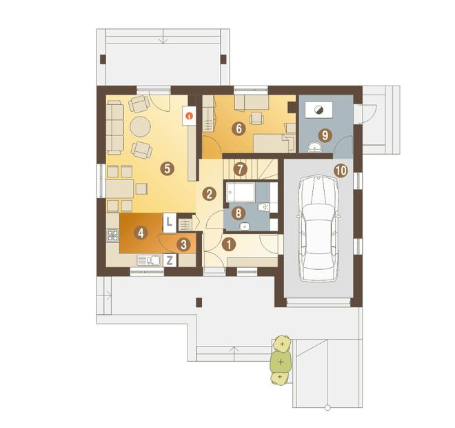 Alka z garażem 1-st. [A]