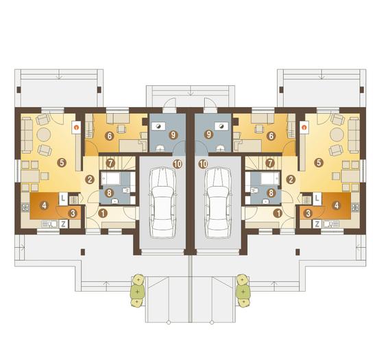 Alka z garażem 1-st. [A-BL1]