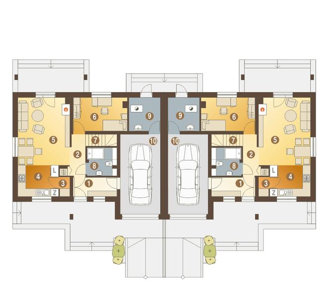 Alka z garażem 1-st. [A-BL1]