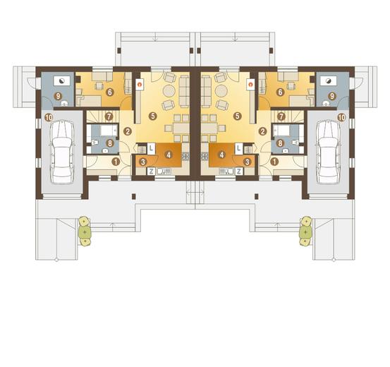 Alka z garażem 1-st. [A-BL2]