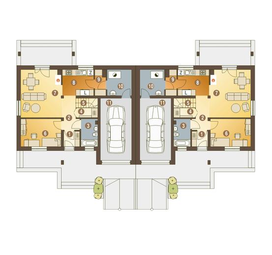 Alka II z garażem 1-st. [A-BL1]