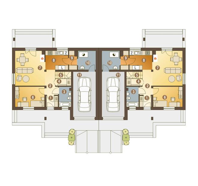 Alka II z garażem 1-st. [A-BL1]