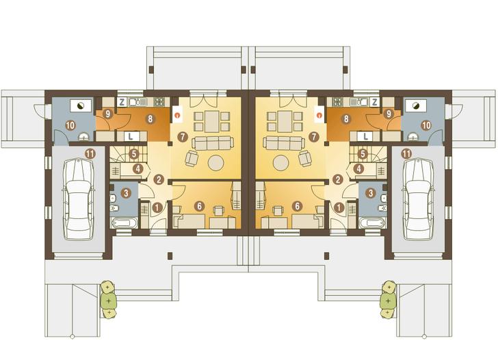 Alka II z garażem 1-st. [A-BL2]