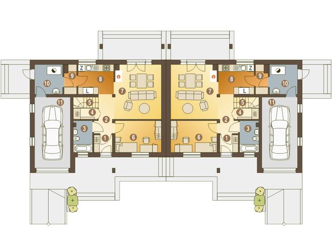 Alka II z garażem 1-st. [A-BL2]