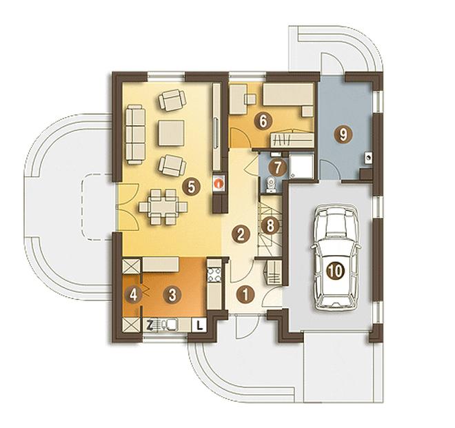 Amanda z garażem 1-st. [A]