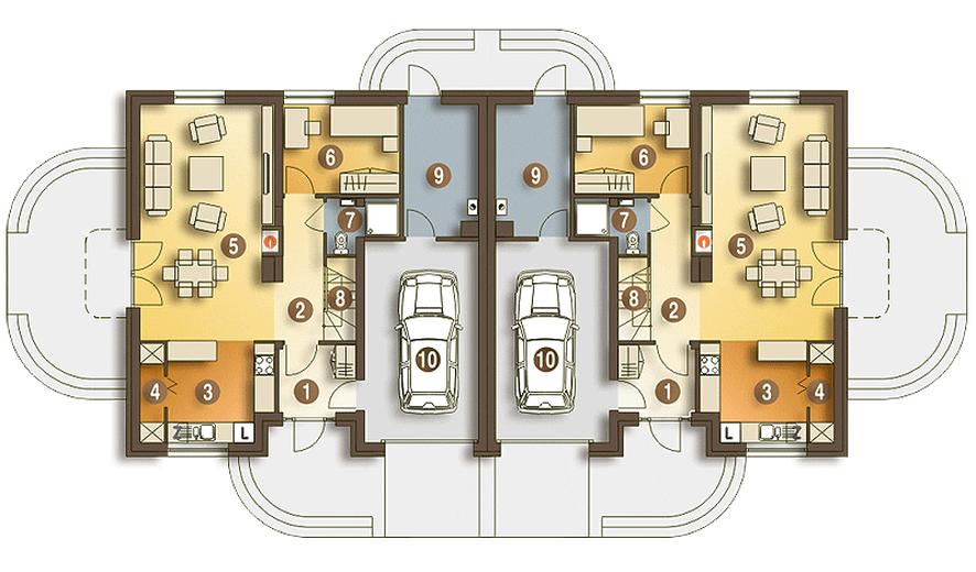 Amanda z garażem 1-st. [A-BL]