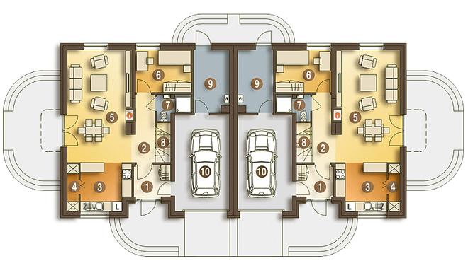 Amanda z garażem 1-st. [A-BL]