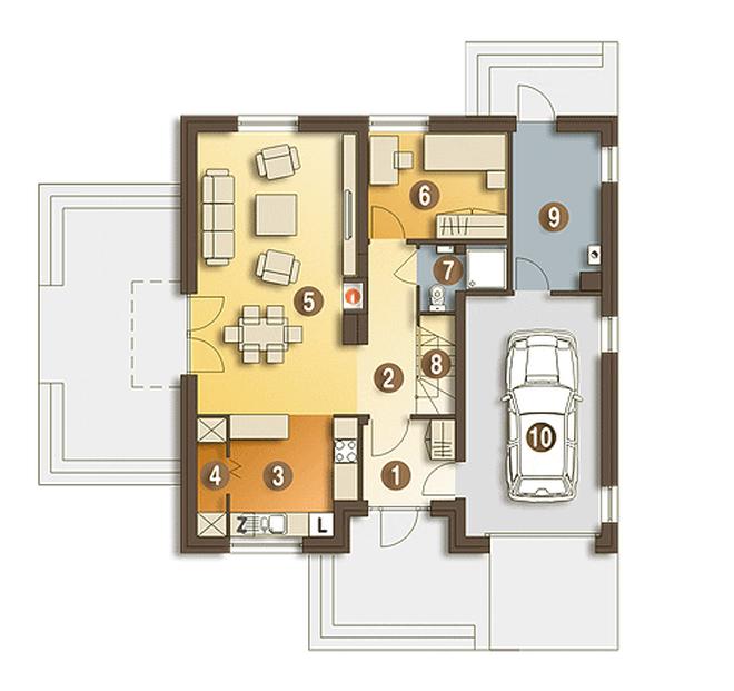 Amanda trend z garażem 1-st. [A]