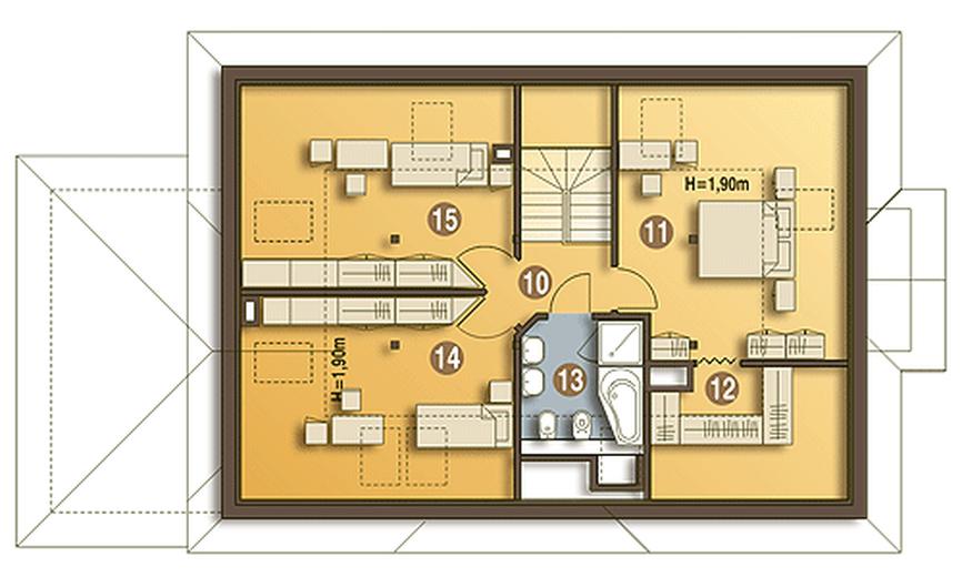 Amelia z garażem 1-st. [A]