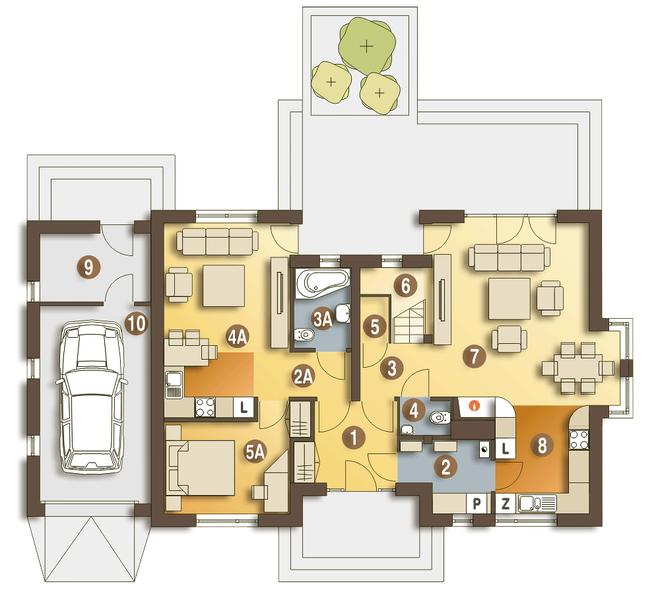 Amelia V trend z garażem 1-st. [A]