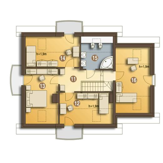 Ametyst z garażem 1-st. [A]