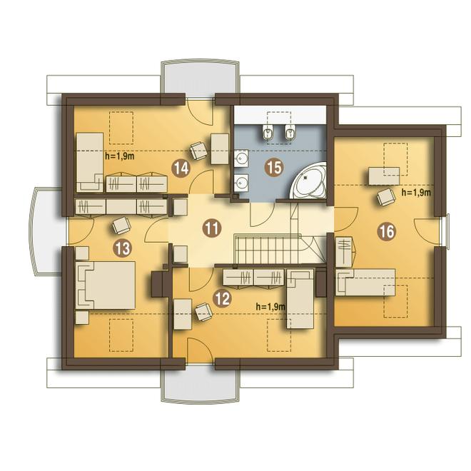 Ametyst z garażem 1-st. [A]