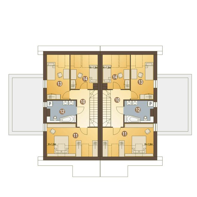 Azalia z garażem 1-st. [A-BL2]