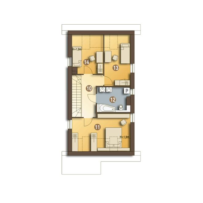 Azalia bez garażu [B]