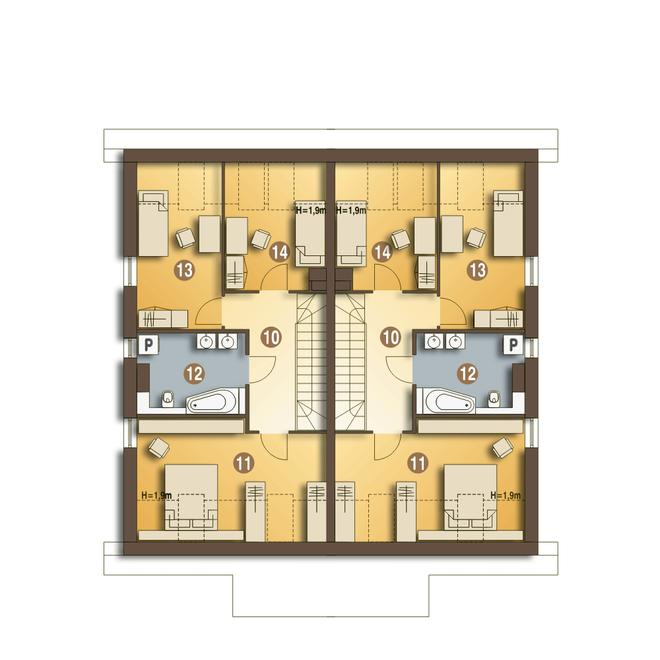 Azalia bez garażu [B-BL2]