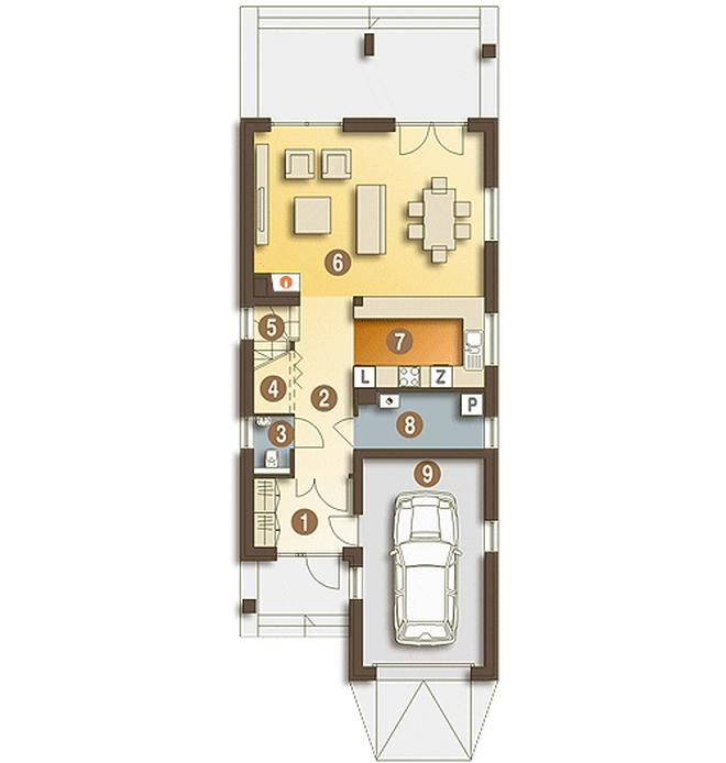 Bazyli z garażem 1-st. [A]
