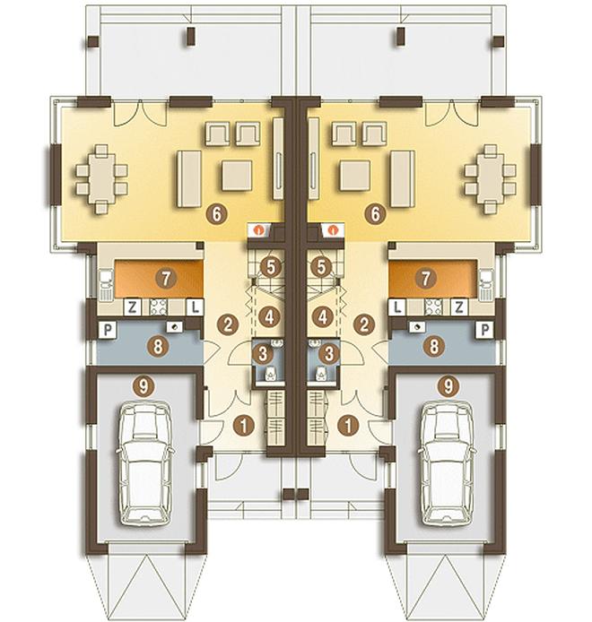 Bazyli z garażem 1-st. [A-BL2]