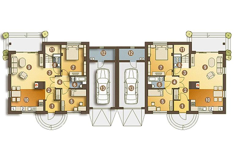 Bażant II z garażem 1-st. [A-BL]
