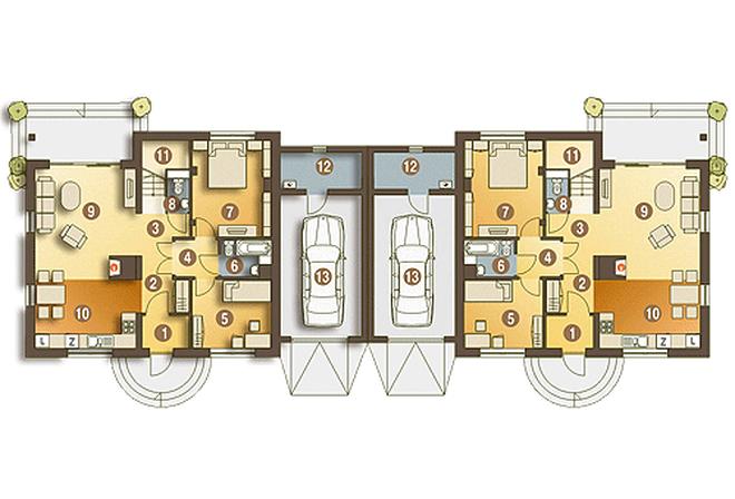 Bażant II z garażem 1-st. [A-BL]