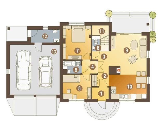 Bażant II z garażem 2-st. [A1]