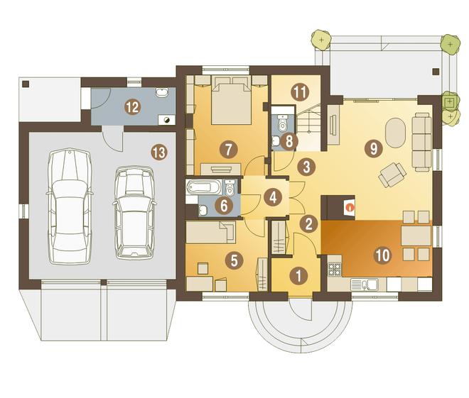 Bażant II z garażem 2-st. [A1]